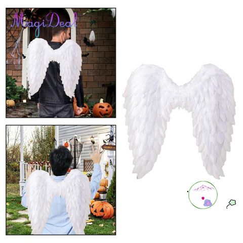 Cánh Thiên Thần Halloween 3D - Phụ Kiện Cosplay Lông Vũ Mềm Mại Cho Tiệc Tùng và Lễ Hội Hóa Trang