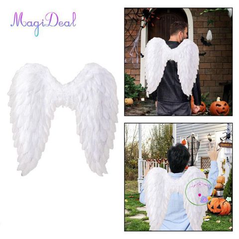 Cánh Thiên Thần Halloween 3D - Phụ Kiện Cosplay Lông Vũ Mềm Mại Cho Tiệc Tùng và Lễ Hội Hóa Trang