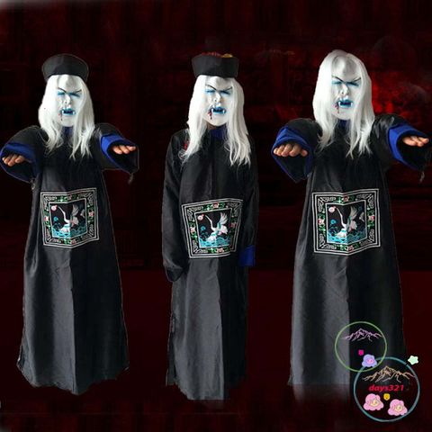 Bộ Trang Phục Cương Thi Thẩm Phán Dọa Ma - Đồ Hóa Trang Halloween Cho Người Yêu Thích Kinh Dị, Cosplay, Sự Kiện Halloween
