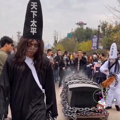 Bộ Trang Phục Halloween Hắc Bạch Vô Thường - Đồ Hóa Trang Kinh Dị Cho Trẻ Em - Phán Quan, Diêm Vương, Cương Thi, Vô Diện