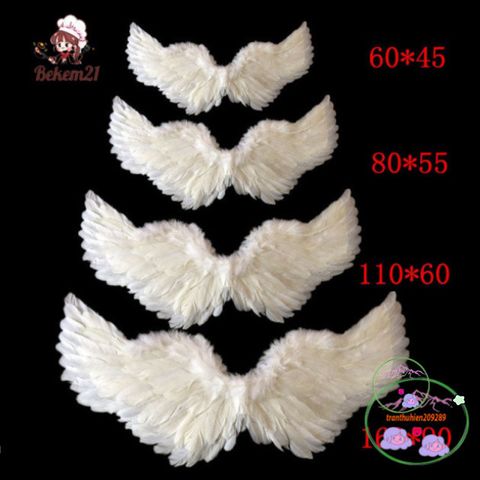 Cánh Thiên Thần Trắng Cosplay Cho Bé - Đồ Hóa Trang Tiệc Lễ Hội, Dây Đeo Co Giãn, Kích Thước Đa Dạng, Phù Hợp Mọi Dịp
