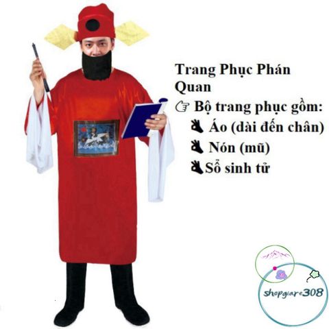 Bộ Trang Phục Halloween Cương Thi Hắc Bạch Vô Thường - Pháp Sư Diêm Vương Bí Ẩn Cho Người Lớn - Hóa Trang Độc Đáo, Ấn Tượng