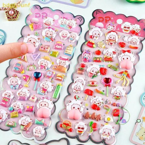 Miếng Dán Cừu Con 3D Mềm Mại - Trang Trí Điện Thoại Dễ Thương Cho Bé Gái - Quà Tặng Độc Đáo
