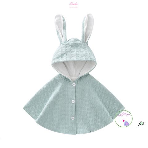 Áo Choàng Chống Nắng Tai Thỏ Hinata AC001 - Bảo Vệ Da Trẻ Tốt Nhất, Chất Liệu Thoáng Mát, Dễ Thương, Nhật Bản, Cho Bé 90-120cm