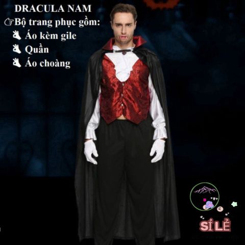 Bộ Đồ Hóa Trang Diêm Vương Cương Thi - Trang Phục Halloween Ma Quái Cho Người Lớn, Phù Hợp Sự Kiện Cosplay và Tiệc Hóa Trang