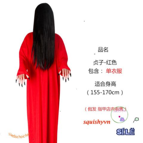 Bộ Đồ Hóa Trang Thần Chết Halloween Kinh Dị - Hắc Bạch Cương Thi Cho Tiệc Hóa Trang - Phụ Kiện Cosplay Đầy Ảo Dị