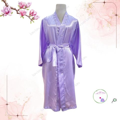 Áo Choàng Tắm Spa Lụa Cao Cấp Phong Cách Hàn Quốc - Thoáng Mát, Thích Hợp Cho Nam Nữ, Tiện Dụng Trong Spa Và Làm Đẹp