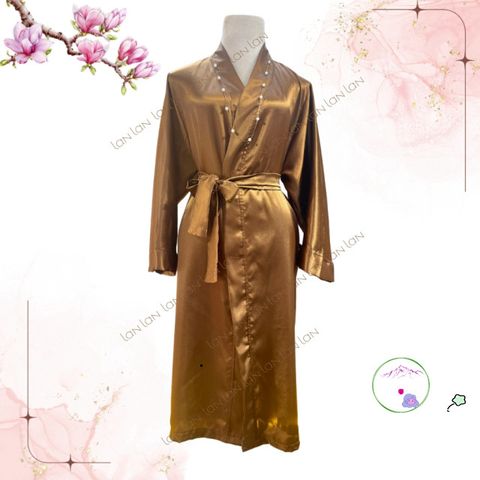 Áo Choàng Tắm Spa Lụa Cao Cấp Phong Cách Hàn Quốc - Thoáng Mát, Thích Hợp Cho Nam Nữ, Tiện Dụng Trong Spa Và Làm Đẹp