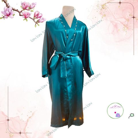 Áo Choàng Tắm Spa Lụa Cao Cấp Phong Cách Hàn Quốc - Thoáng Mát, Thích Hợp Cho Nam Nữ, Tiện Dụng Trong Spa Và Làm Đẹp