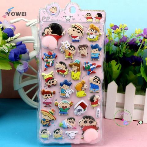 Miếng Dán 3D Hoạt Hình Dễ Thương YOWEI - Trang Trí Điện Thoại Doremon Cho Bé Gái - Hình Dán Bong Bóng Ngộ Nghĩnh