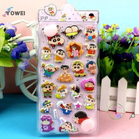 Miếng Dán 3D Hoạt Hình Dễ Thương YOWEI - Trang Trí Điện Thoại Doremon Cho Bé Gái - Hình Dán Bong Bóng Ngộ Nghĩnh