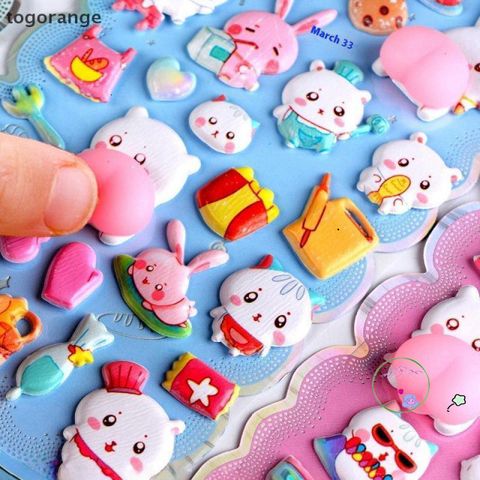 Miếng Dán Hoạt Hình Động Vật 3D Mềm Mại - Trang Trí Vỏ Điện Thoại Ngẫu Nhiên, Phụ Kiện Văn Phòng Học Sinh Cute