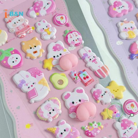 Miếng Dán Hoạt Hình 3D Kawaii XeR - Trang Trí Điện Thoại Cho Trẻ Em, Quà Tặng Vui Nhộn và Sáng Tạo, Chất Liệu An Toàn