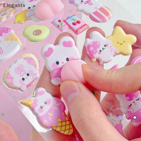 Miếng Dán Hình Kawaii 3D Ngộ Nghĩnh Trang Trí Điện Thoại - Quà Tặng Dễ Thương Cho Trẻ Em