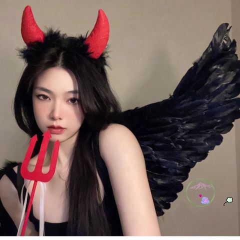 Cánh Thiên Thần và Ác Quỷ Halloween - Phụ Kiện Hóa Trang Lông Vũ Khổng Lồ, Quà Tặng Độc Đáo Cho Người Lớn và Trẻ Em