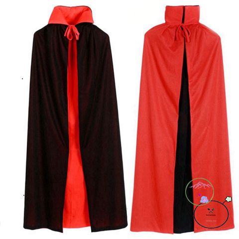 Áo Choàng Ma Cà Rồng Đỏ Đen Với Mặt Nạ Halloween - Costume Cosplay Chất Lượng Cao Cho Mùa Hóa Trang