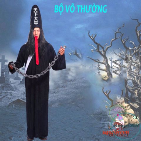 Bộ Đồ Halloween Huyền Bí - Trang Phục Pháp Sư, Cương Thi, Hắc Bạch Vô Thường Dành Cho Người Lớn, Hoàn Hảo Cho Tiệc Hóa Trang