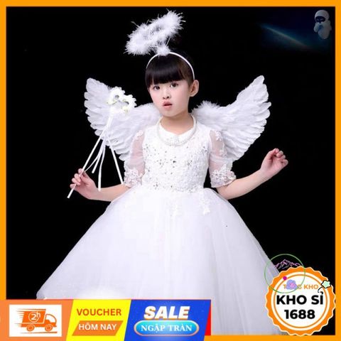 Cánh Thiên Thần Hóa Trang - Phụ Kiện Cosplay Noel & Halloween, Đạo Cụ Lễ Hội Độc Đáo cho Tiệc và Sự Kiện