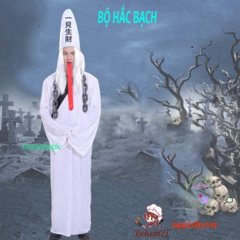 Trang Phục Hóa Trang Halloween Diêm Vương & Cương Thi Cho Người Lớn - Đồ Hóa Trang Độc Đáo, Phù Hợp Mọi Kích Cỡ