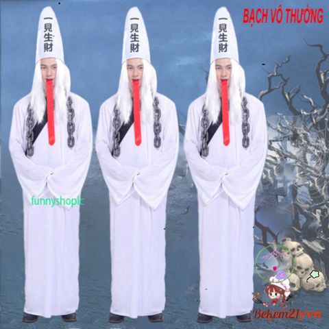 Trang Phục Hóa Trang Halloween Diêm Vương & Cương Thi Cho Người Lớn - Đồ Hóa Trang Độc Đáo, Phù Hợp Mọi Kích Cỡ