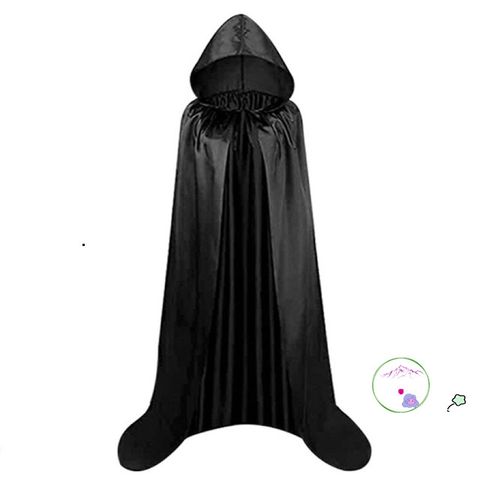 Áo Choàng Harry Potter Ma Quái Có Mũ Phù Thủy Cho Halloween - Đồ Hóa Trang Đen Dài 1,65m-1,7m cho Bé Yêu