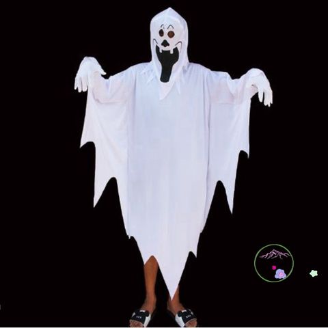 Bộ Trang Phục Hóa Trang Ma Quái Cho Người Lớn - Áo Choàng, Mặt Nạ & Găng Tay Halloween Đầy Kinh Dị Dành Cho Trẻ Em