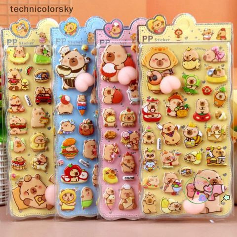 Nhãn Dán 3D Sanrio Capybara Dễ Thương - Trang Trí Điện Thoại & Laptop DIY, Bảo Vệ và Cá Nhân Hóa Độc Đáo