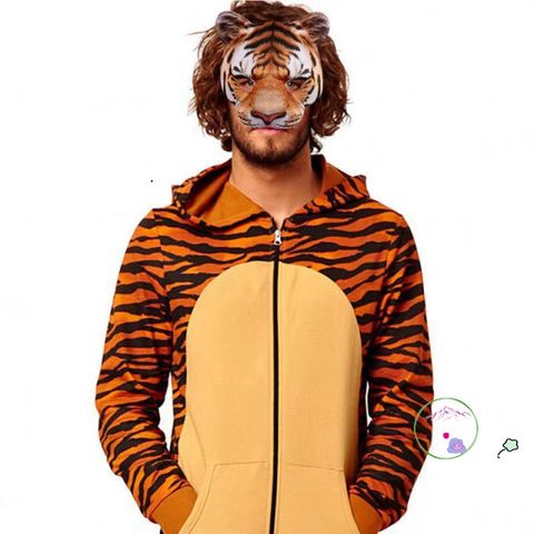 Mặt Nạ Động Vật Hổ, Báo, Heo, Thỏ - Phụ Kiện Cosplay Độc Đáo Halloween, Thể Hiện Cá Tính và Sự Dễ Thương