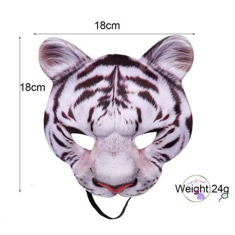 Mặt Nạ Động Vật Hổ, Báo, Heo, Thỏ - Phụ Kiện Cosplay Độc Đáo Halloween, Thể Hiện Cá Tính và Sự Dễ Thương