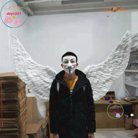 Bộ cosplay cánh thiên thần trắng và cánh ác quỷ đen 160x90cm - Phụ kiện hóa trang tiệc tùng, Halloween cực chất, sành điệu