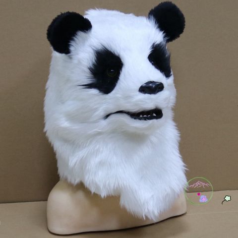 Mặt Nạ Gấu Trúc Silicon Dành Cho Người Lớn - Phụ Kiện Hóa Trang Halloween Sống Động, Chất Liệu Không Độc Hại, Thích Hợp Tiệc Tùng
