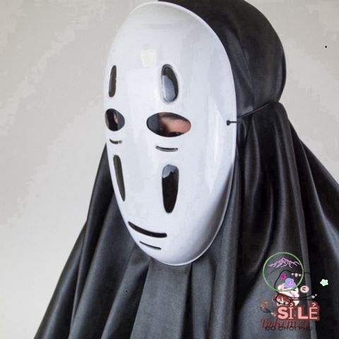 Bộ Vô Diện Cosplay Đen - Áo Choàng Bí Ẩn và Mặt Nạ Huyền Bí cho Fan Anime - Phong Cách Độc Đáo cho Mọi Lứa Tuổi