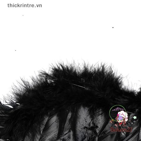 Đôi Cánh Thiên Thần Lông Vũ Đen Trắng - Phụ Kiện Thời Trang Cánh Ác Quỷ Độc Đáo Cho Dịp Halloween