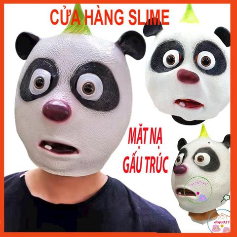 Mặt Nạ Gấu Panda Hóa Trang - Khẩu Trang Halloween Dễ Thương Cho TikTok, Video & Sự Kiện Hóa Trang