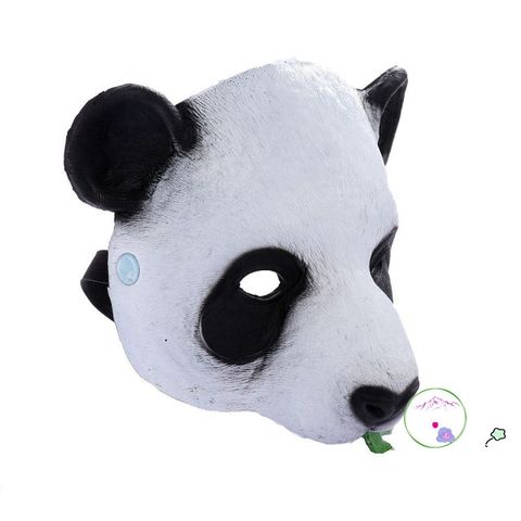 Mặt nạ Halloween động vật HOUCHU - Gấu trúc & Khỉ đột, Phụ kiện hóa trang độc đáo cho lễ hội và biểu diễn vui nhộn