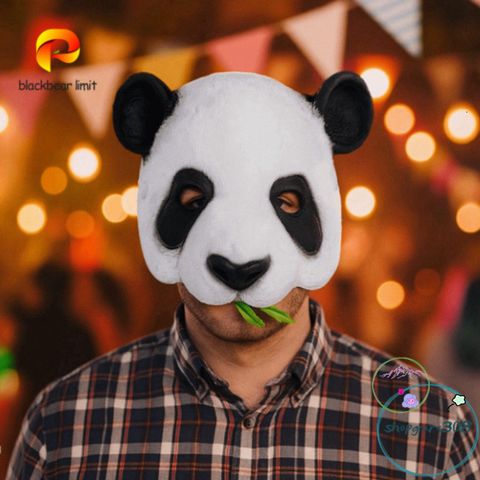 Mặt Nạ Gấu Đen BLACKBEAR - Phụ Kiện Halloween Độc Đáo Cho Cosplay, Tiệc Hóa Trang, Thú Vị và Khác Biệt