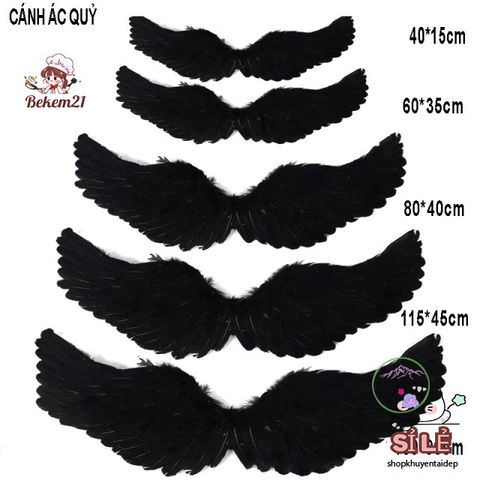 Cánh Thiên Thần Cosplay Đen và Trắng - Trang Phục Hóa Trang Lễ Hội, Đồ Dùng Biểu Diễn, Giao Hàng Nhanh Chóng!