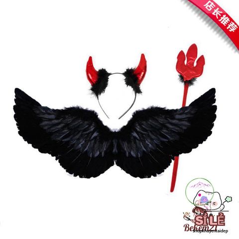 Cánh Thiên Thần Cosplay Đen và Trắng - Trang Phục Hóa Trang Lễ Hội, Đồ Dùng Biểu Diễn, Giao Hàng Nhanh Chóng!