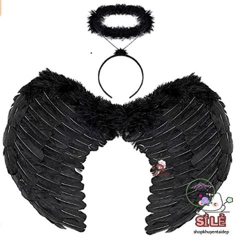 Cánh Thiên Thần Cosplay Đen và Trắng - Trang Phục Hóa Trang Lễ Hội, Đồ Dùng Biểu Diễn, Giao Hàng Nhanh Chóng!