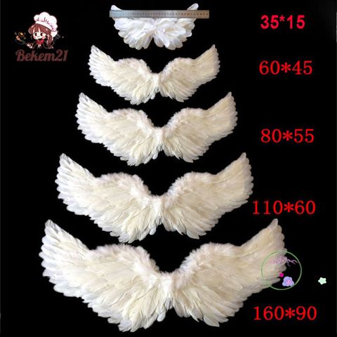 Cánh Lông Vũ Thiên Thần & Ác Quỷ - Đạo Cụ Chụp Ảnh Halloween, Phụ Kiện Cosplay Unisex, Dành Cho Tiệc Bachelorette