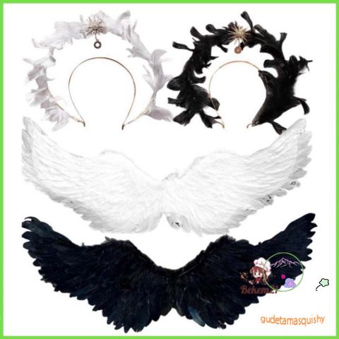 Gậy Bờm Hóa Trang Halloween - Cánh Ác Quỷ và Thiên Thần Cho Trẻ Em và Người Lớn - Phụ Kiện Tiệc & Biểu Diễn