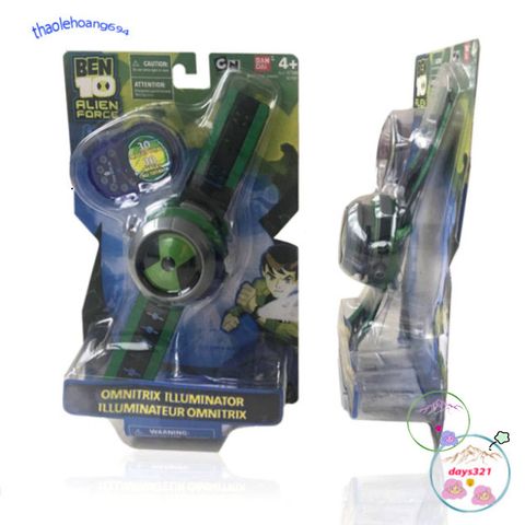 Đồng hồ 3D Ben 10 Chiếu Hình Siêu Hot cho Trẻ Em - Phát Sáng Nhân Vật Hoạt Hình Bảo Vệ Trái Đất
