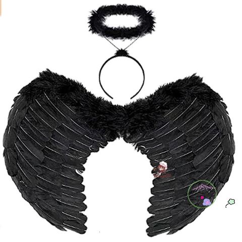 Cánh Thiên Thần Ác Quỷ Cosplay Đen/Trắng - Phụ Kiện Hóa Trang Tiệc Tùng cho Người Lớn & Trẻ Em - Đồ Biểu Diễn Độc Đáo