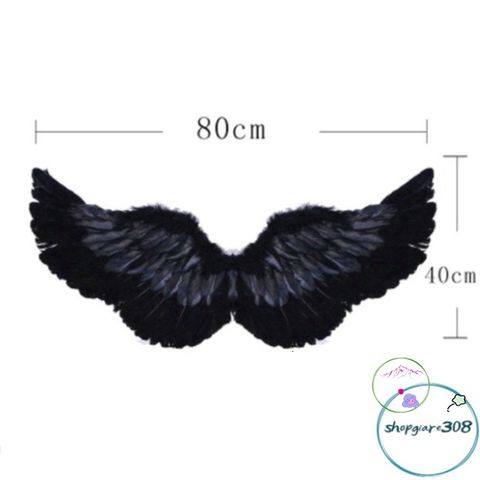 Bộ Cánh Thiên Thần Cosplay Trắng-Đen - Phụ Kiện Hóa Trang Huyền Bí Cho Tiệc Halloween Và Sự Kiện Đặc Biệt