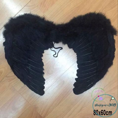 Bộ Cánh Thiên Thần Cosplay Trắng-Đen - Phụ Kiện Hóa Trang Huyền Bí Cho Tiệc Halloween Và Sự Kiện Đặc Biệt