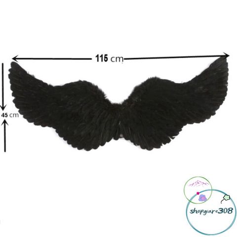 Bộ Cánh Thiên Thần Cosplay Trắng-Đen - Phụ Kiện Hóa Trang Huyền Bí Cho Tiệc Halloween Và Sự Kiện Đặc Biệt