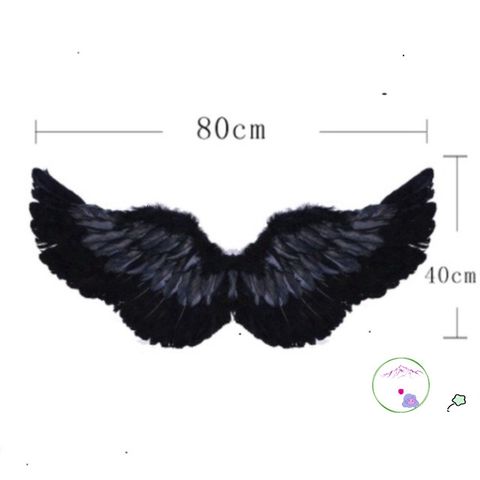 Cánh Thiên Thần Đen Cosplay - Bộ Cánh Ác Quỷ Màu Trắng Cho Trẻ Em & Người Lớn - Phụ Kiện Hóa Trang Độc Đáo