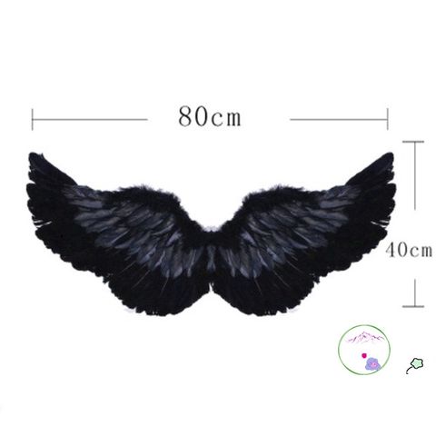 Cánh Thiên Thần Cosplay Trắng - Đôi Cánh Ác Quỷ Đen Hóa Trang Đẹp Cho Trẻ Em Và Người Lớn - Phụ Kiện Tiệc Tùng