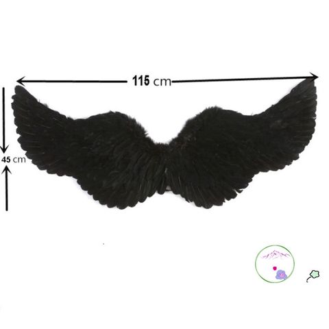 Cánh Thiên Thần Cosplay Đen Trắng - Bộ Phụ Kiện Dự Tiệc Ấn Tượng Cho Trẻ Em & Người Lớn