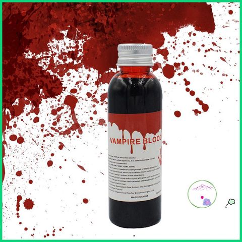 Máu Giả Halloween 30/60ml - Đạo Cụ Hóa Trang Thực Tế Cho Thây Ma, Ma Cà Rồng và Các Bữa Tiệc Kinh Dị